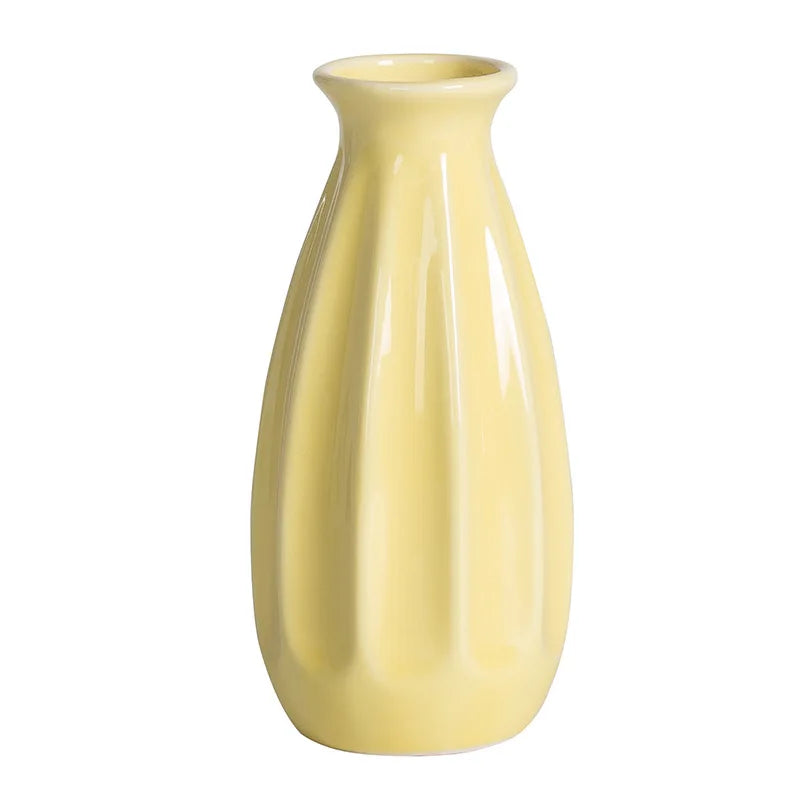 Small Fresh Ceramic Vase Creative Mini Hydroponic Flower Utensils Ins Style Home Living Room Dried Flower Ornament Gift