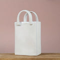 HUA HUA Handbag Shape Vase Modern Decorative White Vase Home Decoration Dried Flower Arrangement Table Decoration