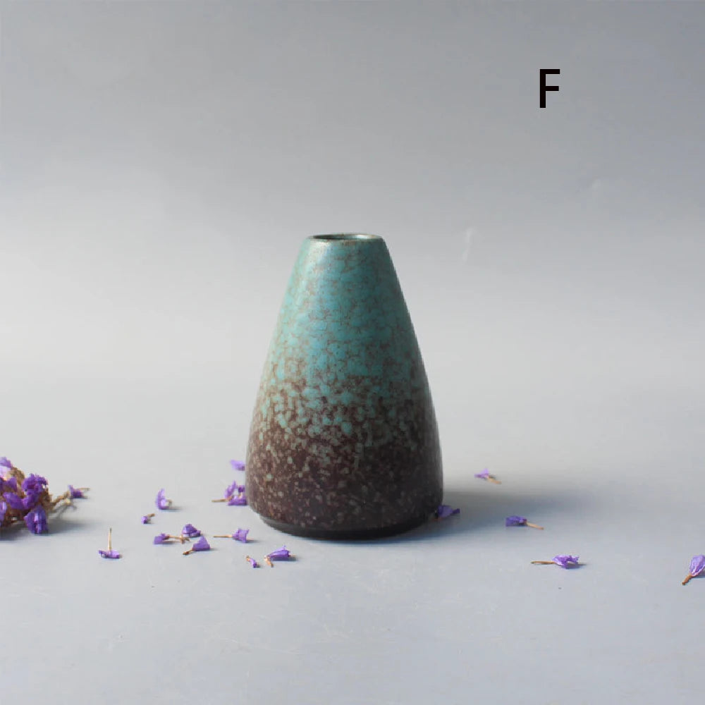 Ceramic Small flower Vase Home Decoration Crafts Tabletop Ornament Simplicity Japanese-style Decoration