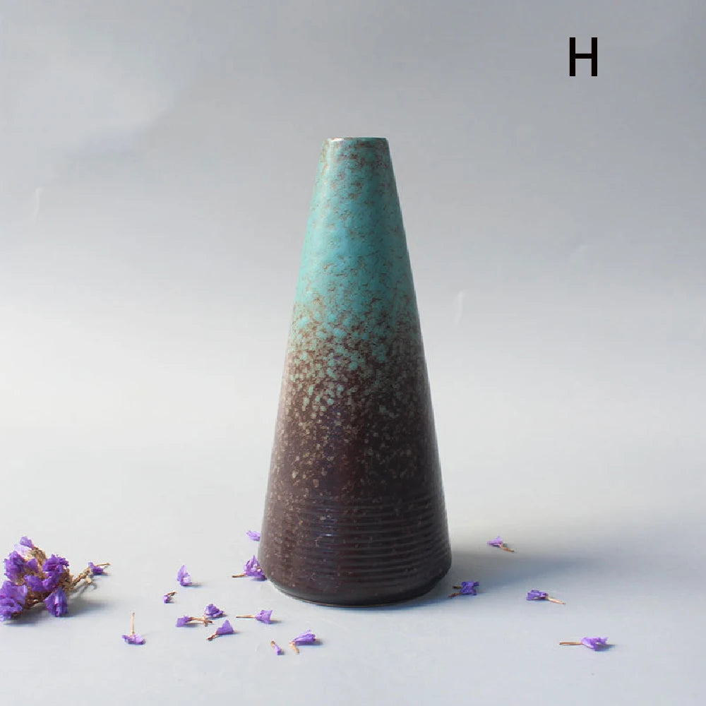Ceramic Small flower Vase Home Decoration Crafts Tabletop Ornament Simplicity Japanese-style Decoration